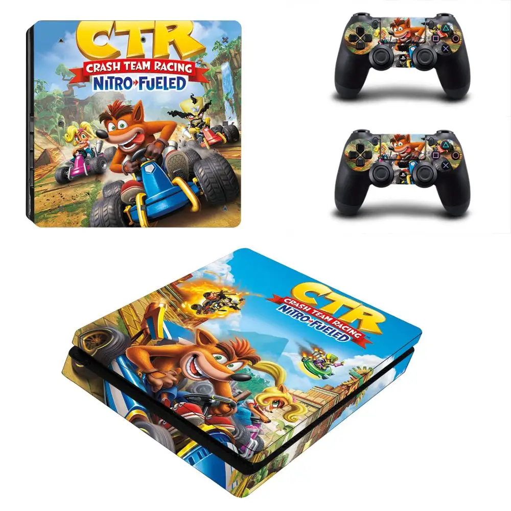 Crash Team Racing Nitro-Alimentato Ctr Ps4 Slim Skin Sticker Decal Vinyl Per Playstation 4 Ps4 Slim Skin Console E 2 Controller