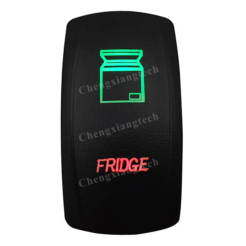 12V Verde E Rosso Led Interruttore A Bilanciere Frigorifero 5Pin Spst On Off Per Barca Auto Carling Arb Narva Rav4 Wd Hella Contura 4X4