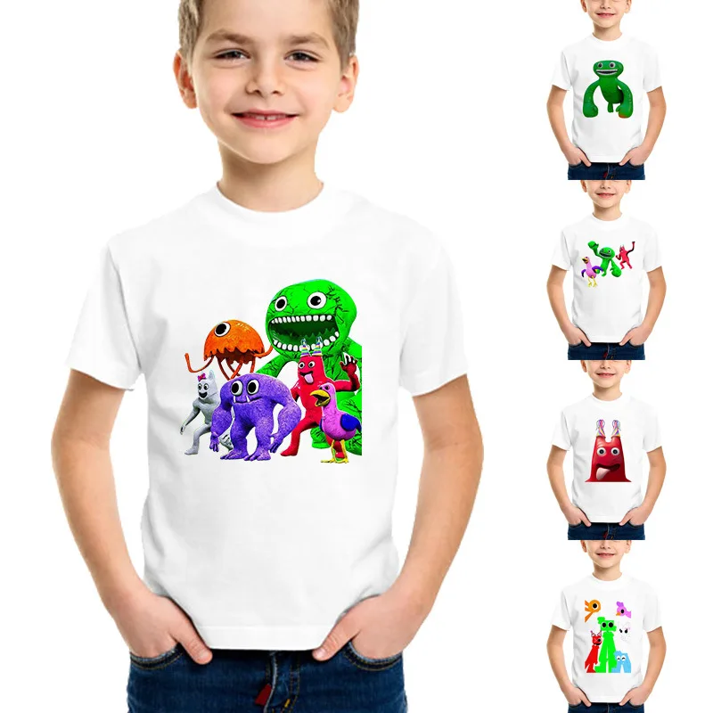 Gioco Garten Of Banban T-Shirt Adult Kids Clothes Kawaii Anime Figure Clothes For Girls Boys Cute Cartoon Funny Casual Top