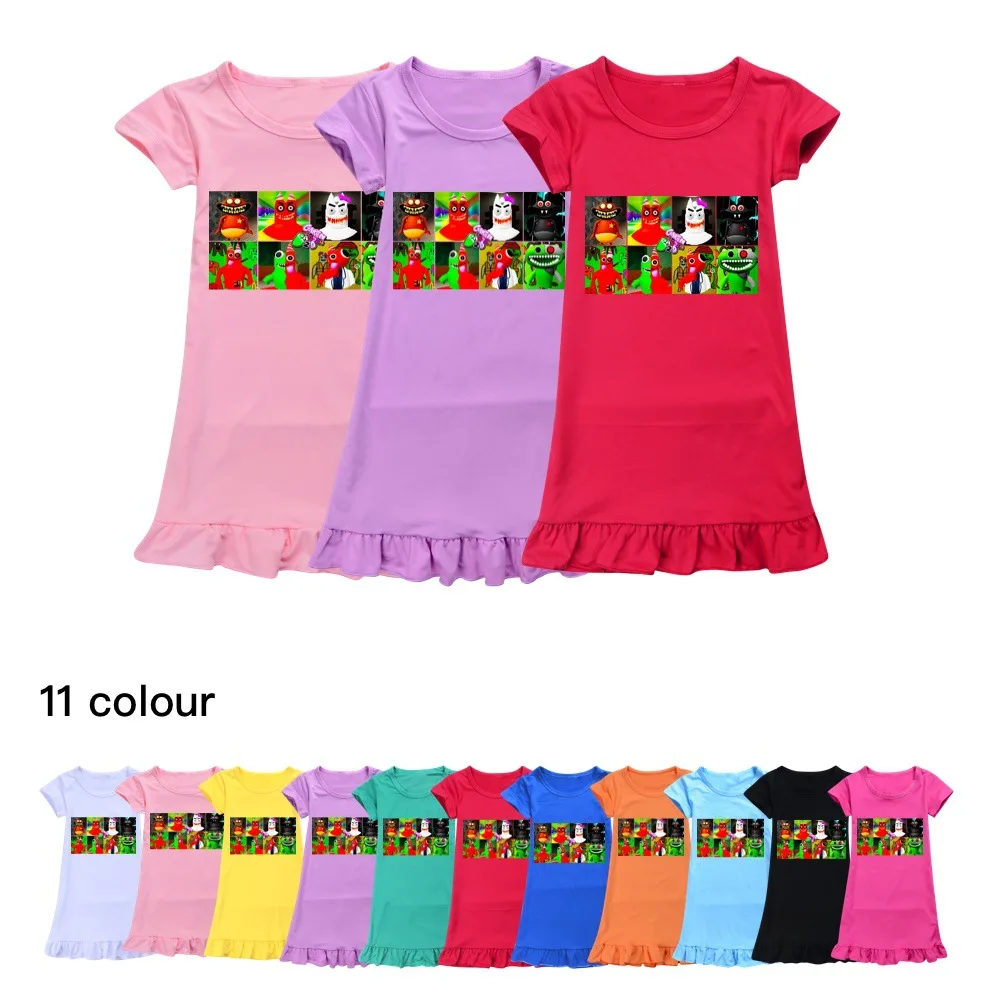 New Summer Teens Girls Pigiama Garden Of Banban Kids Sleepwear Night Dress For Children Baby Cotton Princess Toddler Nightdress
