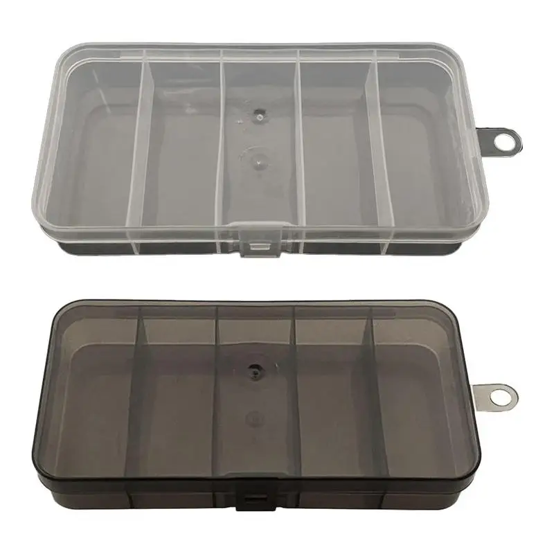 Fishing Bait Tackle Box Lure 5 Grid Luya Storage Box Per La Pesca Five-Grid Design Fishing Tool Box Per Perline Esche E Ganci