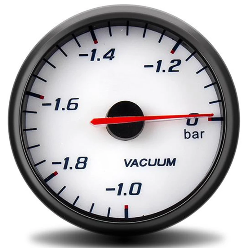 12V A Vuoto Calibri Bar Gauge - 1 ~ 0 Bar Nero 60 Millimetri Boost Gauge Kit Per Auto Motore Bar Boost Sensore Di Vuoto Metro Vacuometro Link