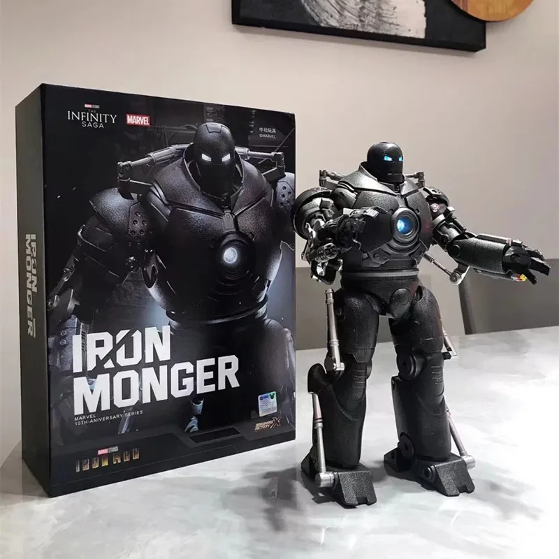 Zd Toys Marvel Studio Ironman10Th-Animexercement Series Iron Monger Movie Mark Battle Armor Action Figure
