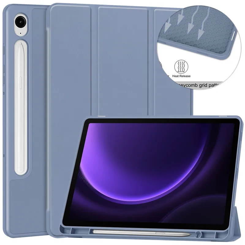 Per Samsung Galaxy Tab S9 Fe Plus Custodia S9 Fe 2023 Con Portamatite Supporto Posteriore In Silicone Tpu Morbido Per Galaxy Tab S9 Fe Cover