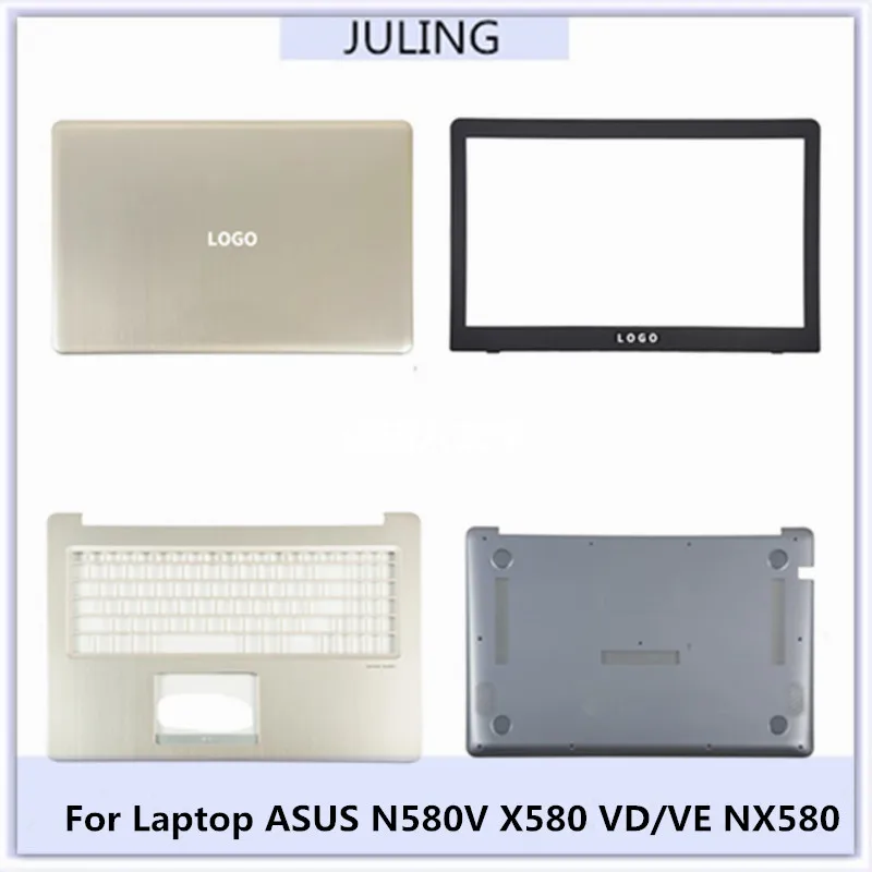 Per Asus N580V X580 Vd/Ve Nx580 Cover Posteriore Superiore Per Laptop/Cornice Anteriore/Tastiera Americana Poggiapolsi/Custodia Inferiore Versione Tou