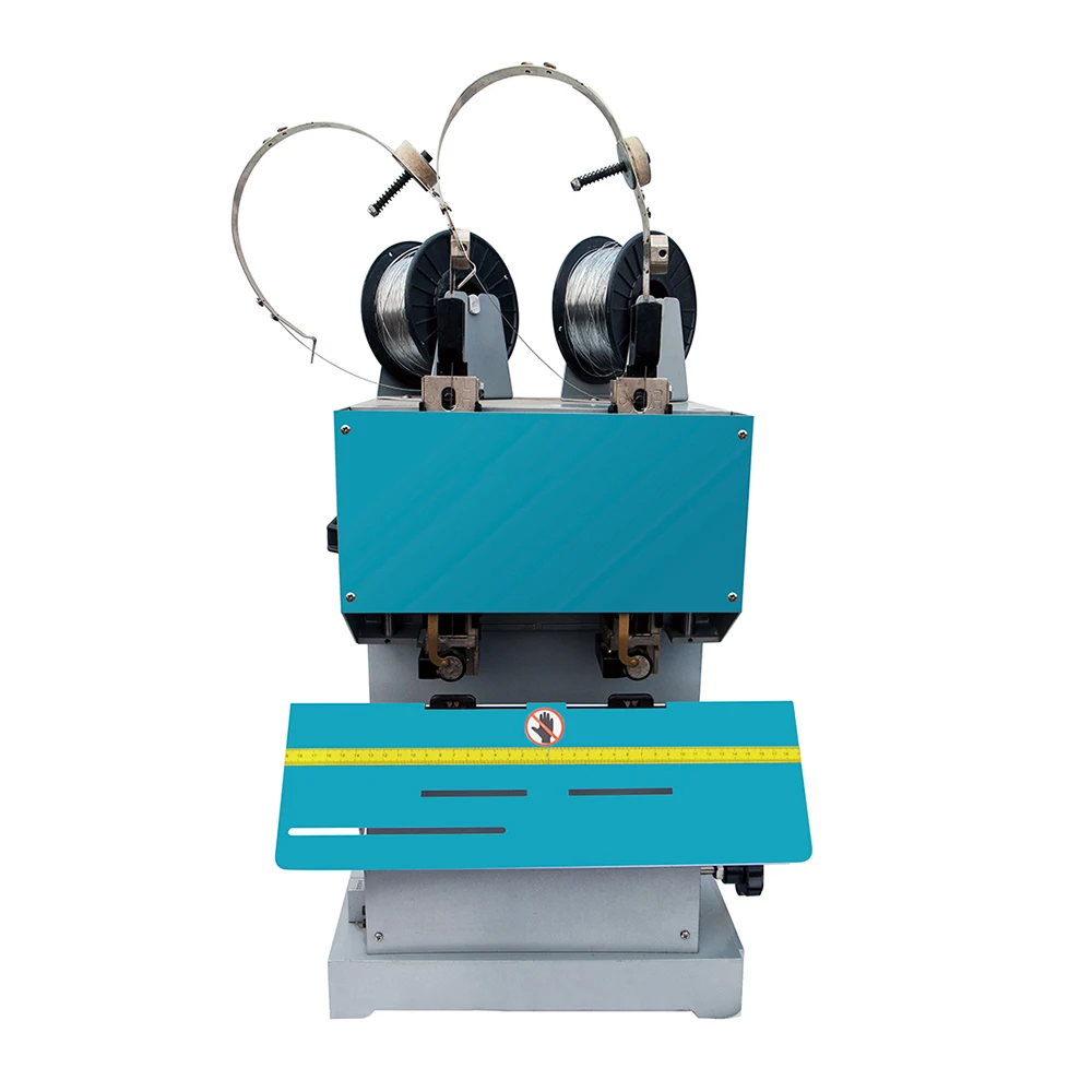 Double Head Carton Box Books Exercise Book Making Machine Wire Flat Saddle Stitcher Booklet Maker Wiring Stitching Machine Wire