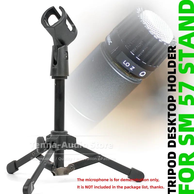 Per Shure Sm57 Sm 57 Supporto Per Microfono Tavolo Pieghevole Mic Boom Supporto Per Rack Da Scrivania Resistente Supporto Da Tavolo Treppiede Staffa D