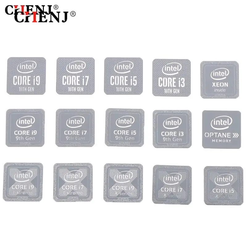 10Th Generation Intel Core I9 I7 I5 I3 Cpu Metal Sticker Laptop Logo Sticker Home School Office Laptop Label Desktop Sticker