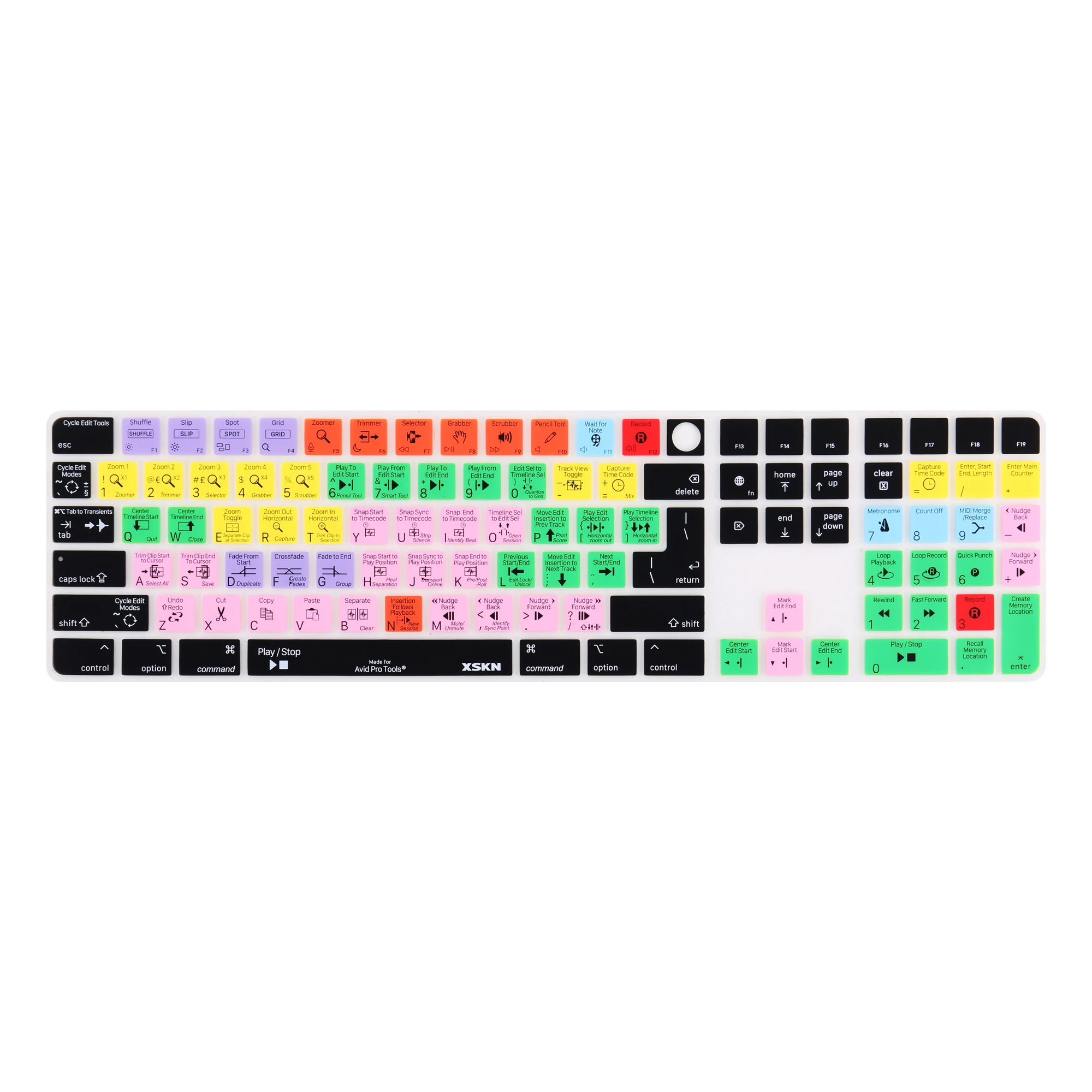 Xskn Avid Pro Tools Cover Per Tastiera In Silicone Skin Per Tastiera Magica Con Chip Imac M1 Da 2021 24 "Con Touch Id E Tastiera Numerica A2520