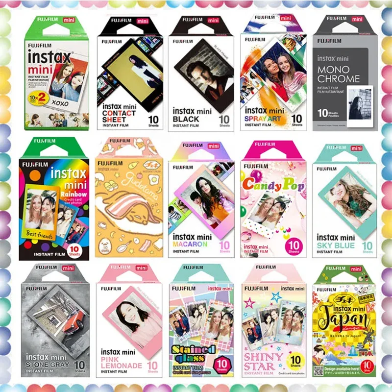 Nuovo Fujifilm Instax Mini Film Instax Mini 12 Spray Art Design Film Per Fuji Mini 11 8 9 7S 25 26 70 90 Fotocamera Istantanea Sp-1 Sp-2