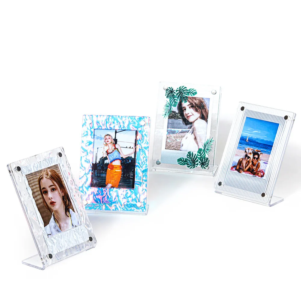 Caiul Polaroid Frame Instax Mini Photo Cornici Magnetiche Acriliche Per Fujifilm Instax Mini 11/9/8/7/7 + Fotocamera Istantanea Flim Da 3 Pollici
