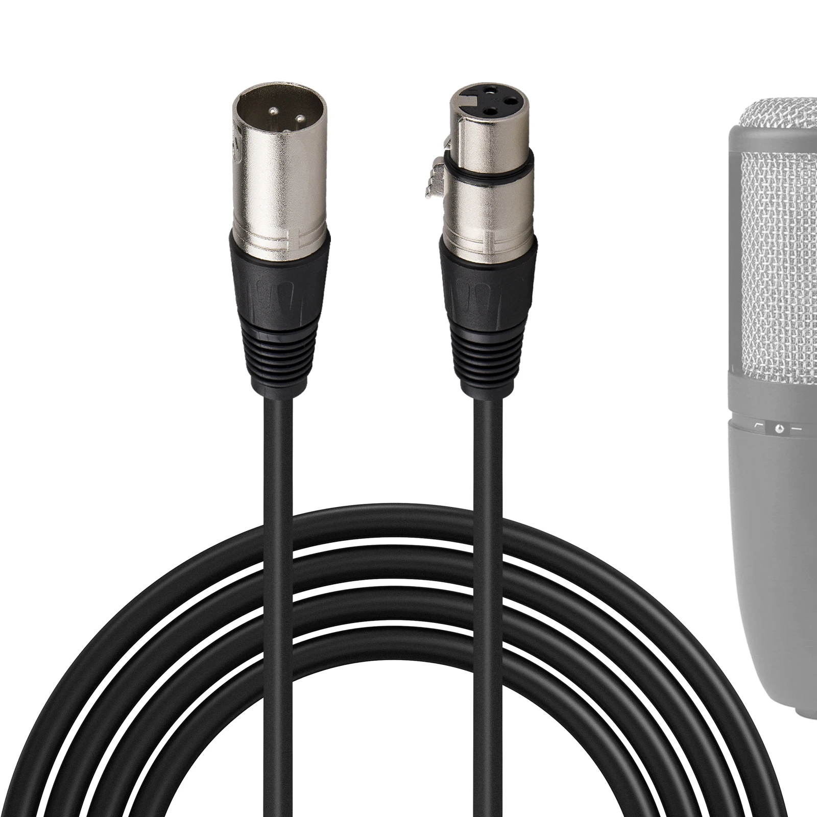 Geekria Per Creator Xlr Maschio A Xlr Femmina Cavo Microfono 10Ft / 3M, Compatibile Con Akg P120, C214, P220, C414 Xls