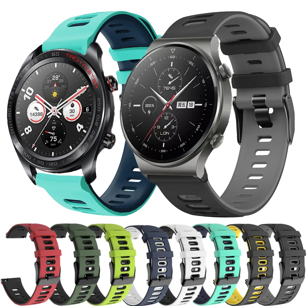Cinturino Cinturino Sportivo In Silicone Morbido 22Mm Per Huawei Watch Gt2 46/Gt2 Pro/2 Pro Cinturino Per Honor Watch Magic 2 46