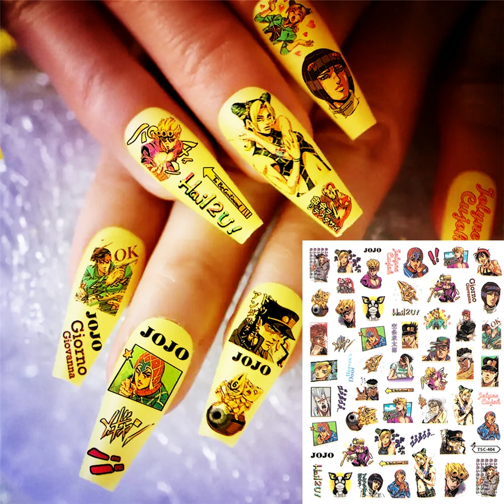 Tsc-241 Tsc-261 Tsc-272 Tsc-404 Personaggi Anime Dei Cartoni Animati Giapponesi 3D Colla Posteriore Adesivi Per Nail Art Decalcomanie Cursori Ornament