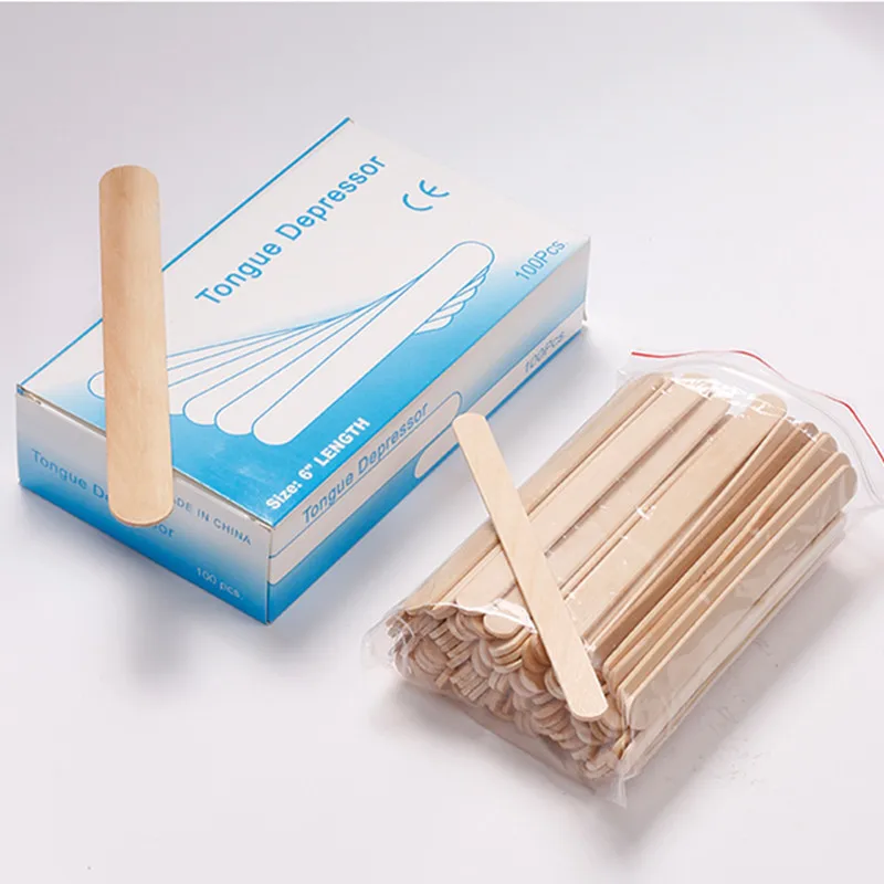 Ceretta Ceretta Depilazione Bastoncini Di Legno Usa E Getta Donna Cura Della Pelle Agitatore Kit Da Toilette Legno Lingua Abbassalingua Spatola Cerett