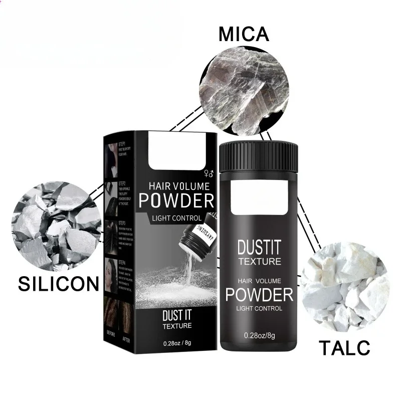 1Pc 8G Fluffy Hair Powder Modeling Hair Volumizing Mattiating Powder Fiber Hairspray Best Dust It Uomo Donna Strumenti Per Lo Styling Dei Capelli