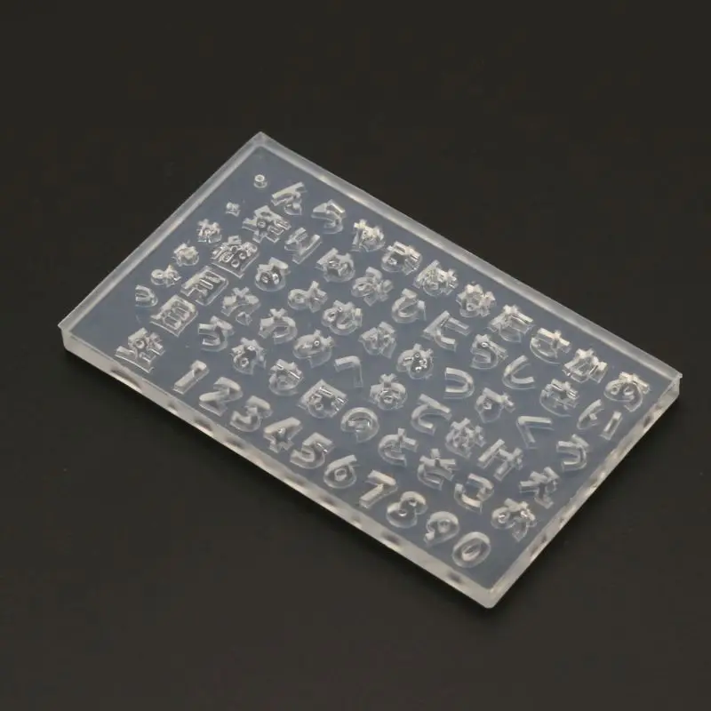 Diy Japanese Hiragana E Katakana Resin Nail Carving Mold Alfabeti Giapponesi Fixkana Number Nail Art Template Mold