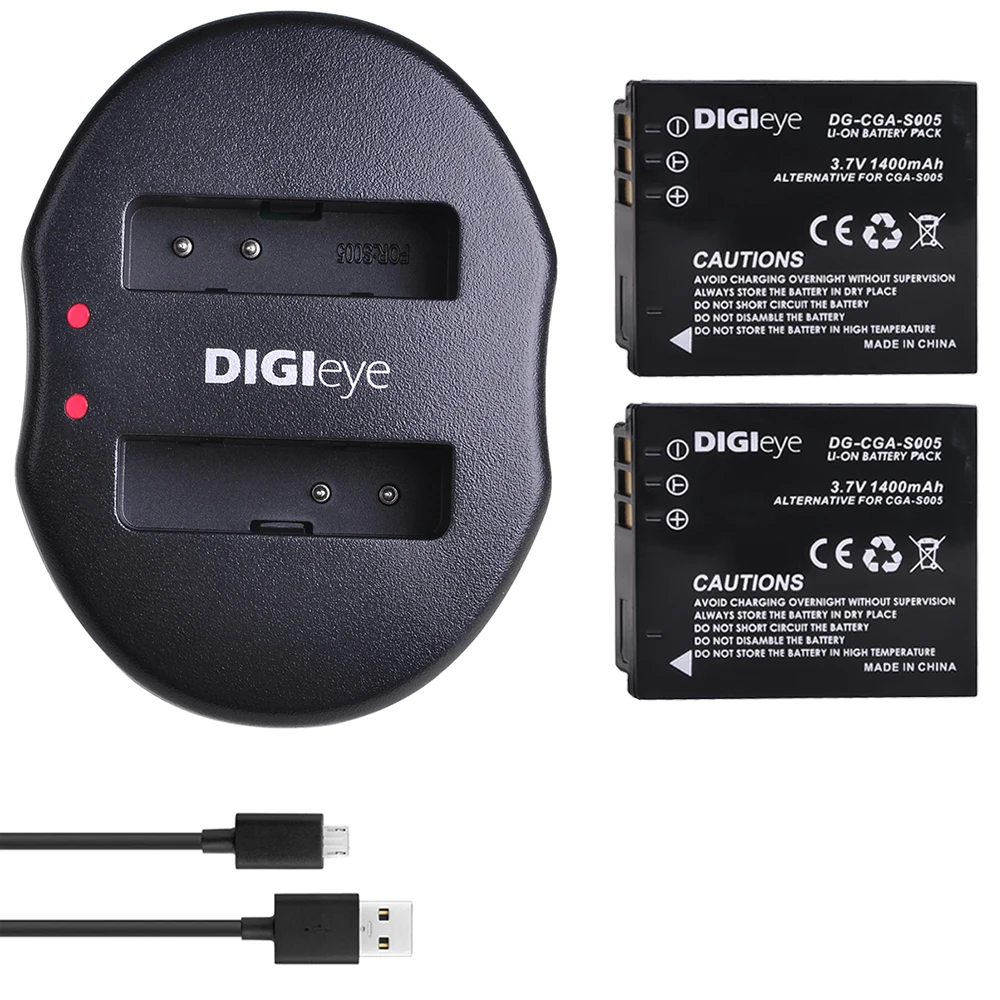 Cga-S005 Dmw-Bcc12 Batteria + Dual Usb Caricabatterie Per Panasonic Lumix Dmc-Dmc-Fx3 Fx8 Fx9 Fx10 Fx12 Fx50 Fx100 Lx1 Lx2 Lx3