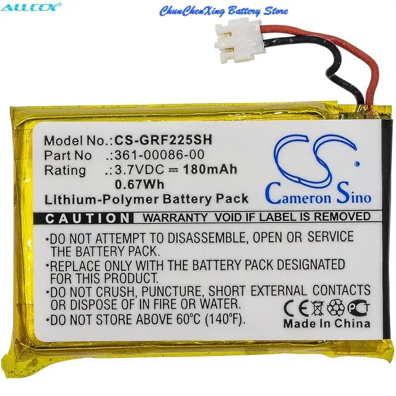 Batteria Cs 3.7V 180Mah Per Garmin Forerunner 225, 235, 630, 735Xt, Grm0371754