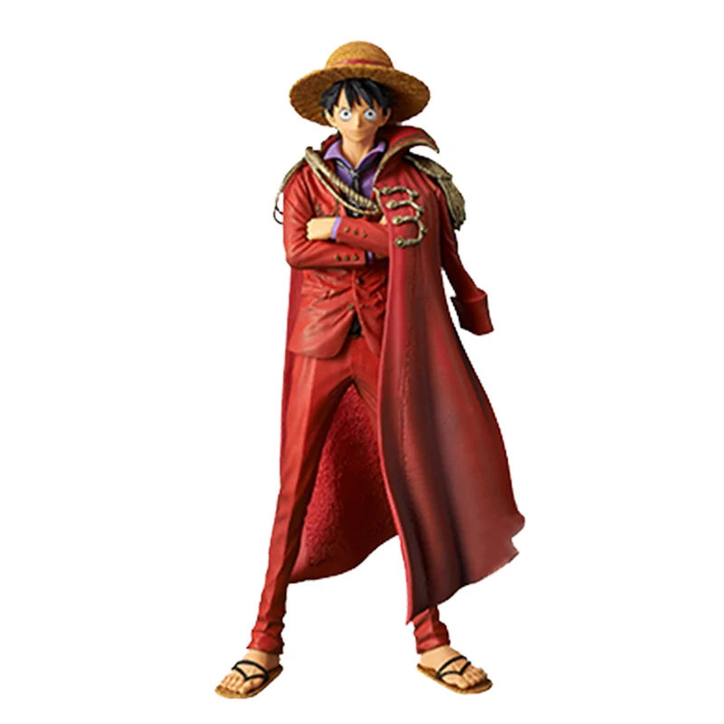 Anime One Piece Action Figure 20Th Red Clothes Rufy Mdoel Toys Collezione Pvc Figurine Rufy Toys 24Cm