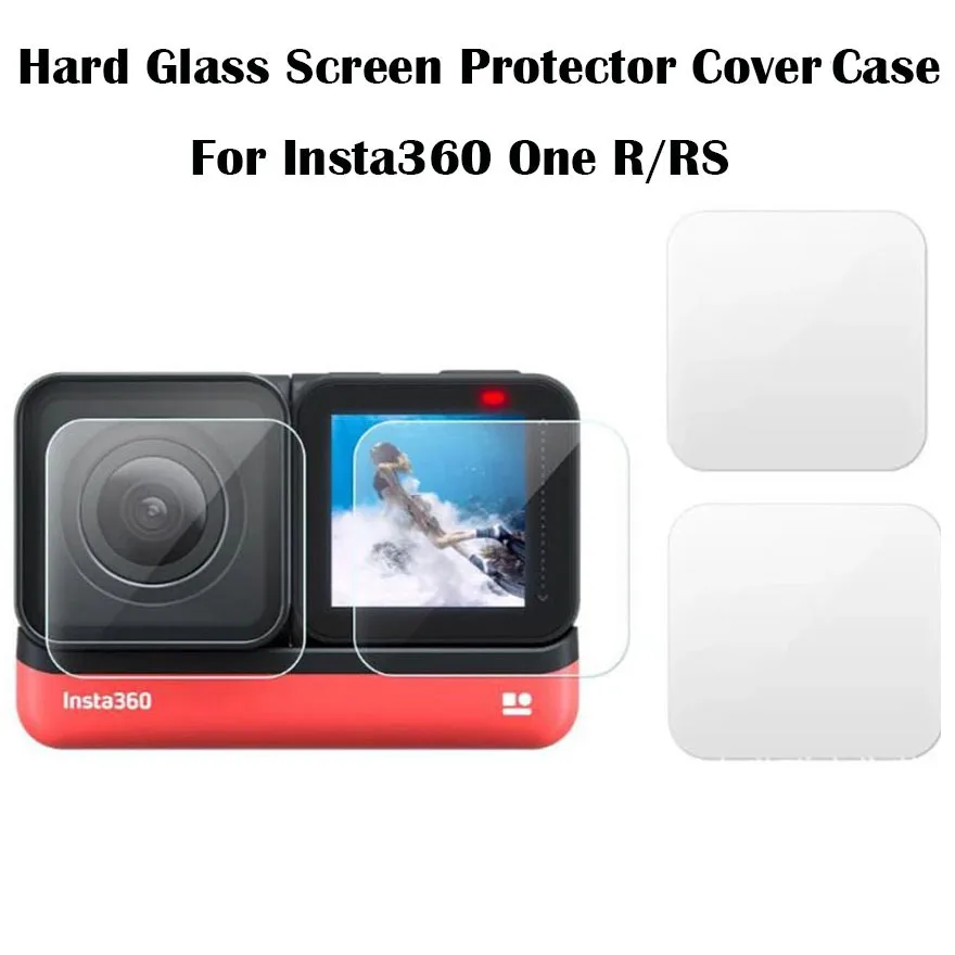 Pellicola Salvaschermo 2/4/6Pcs Per Insta360 One Rs R Twin Edition Insta 360 One Rs R 4K Pellicola Per Obiettivo Della Fotocamera Protezione In Vetro 