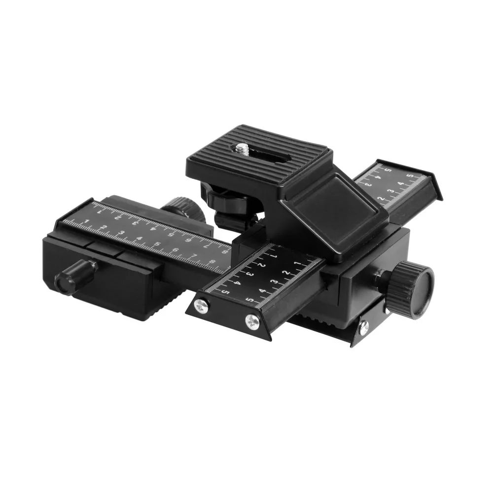 Meking 4-Way Macro Focus Rail Way Slider Primo Piano Tiro Con Testa A Sfera Per Sigma Slr D800 D80 D700 600D A330 A350 A380