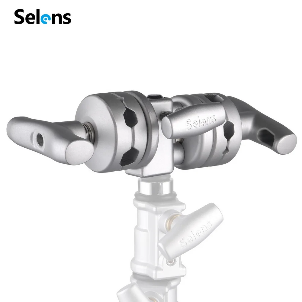 Selens 2 In1 C Stand Heavy Duty Grip Head Adattatore Per Montaggio Fotografico Supporto In Metallo Per Supporto Leggero C Stand Extension Boom Arm
