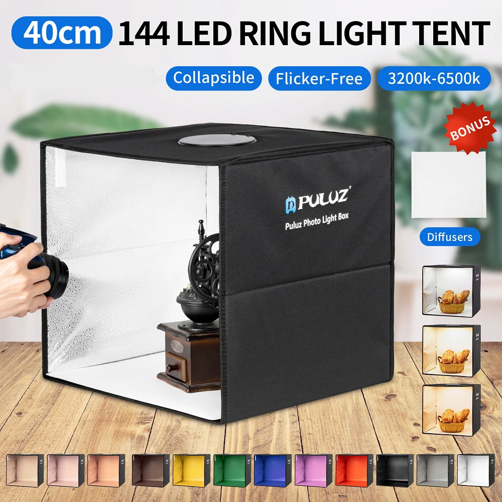 Portatile Led Light Tent Cube Room Photo Kit Studio Fotografia Accessorio Shooting Stage Photography Puntelli Con Treppiede