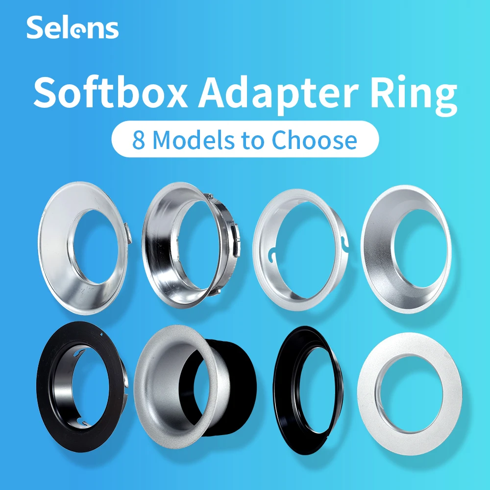 Selens Elinchrom Mount To Bowens Mount Ring Convertitore Adattatore Speedring Per Softbox Beauty Dish Studio Flash Stroboscopico
