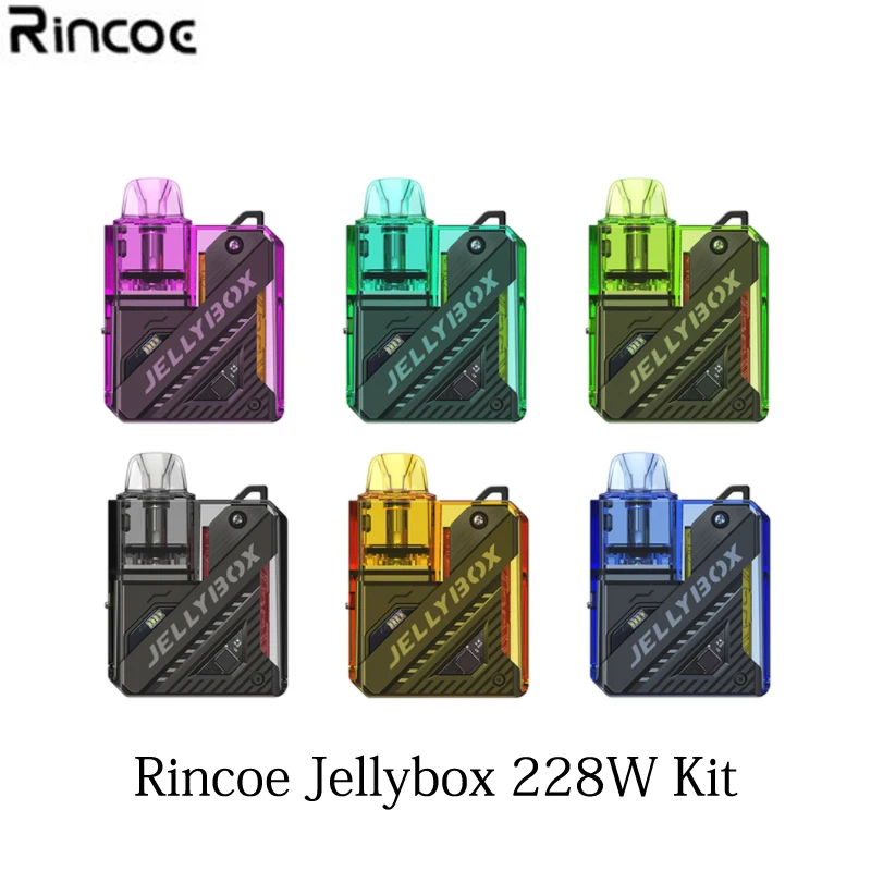 Originale Rincoe Jellybox Nano Ii 2 Kit 900Mah Batteria Integrata 26W 2.8Ml Pod E-Cigs Vaporizzatore Vs Jellybox Nano Vaporizzatore Vape