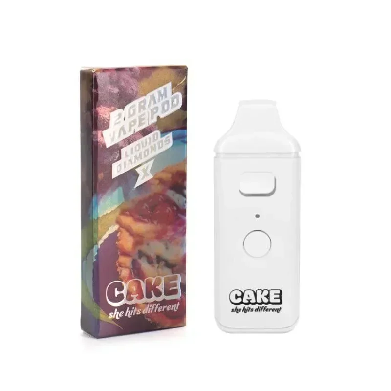 Vape Pen Limited Edition Cake Liquid Diamonds X Cryo Live Resin Vuoto 2.0Ml Di Olio Denso Pod 350Mah Batteria Type-C Porta Di Ricarica