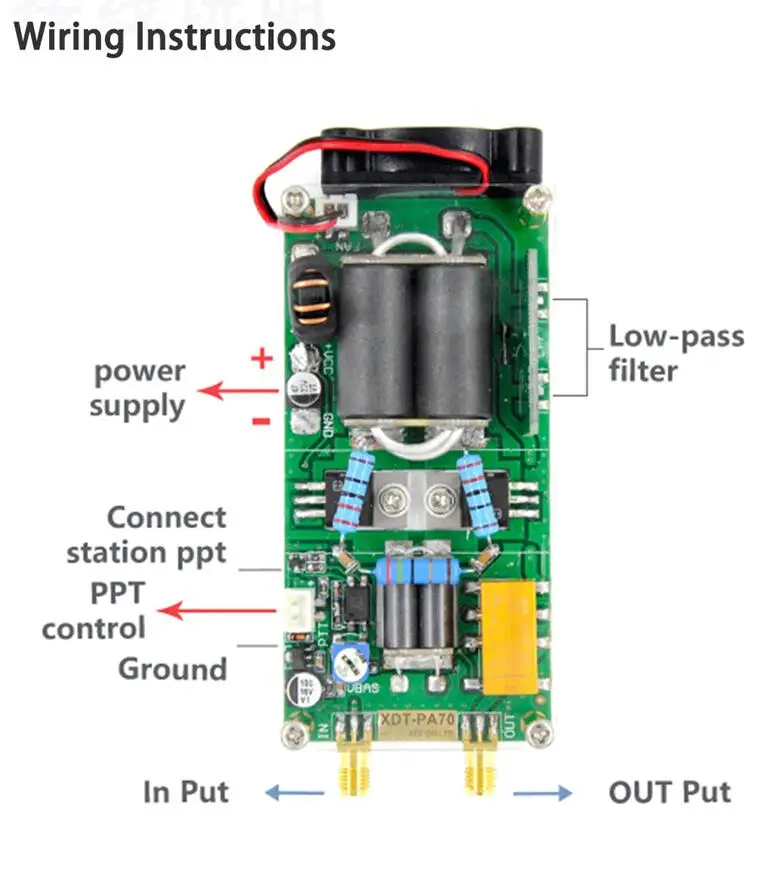 3 ~ 30Mhz 100W Amplificatore Di Potenza Ad Onde Corte Hf Amplificatore Rf Per Qrp Yaesu Ft-817 Ft-818 Kx3 Ic-703 /Xiegu X5105 G90S G1M/Kn-990