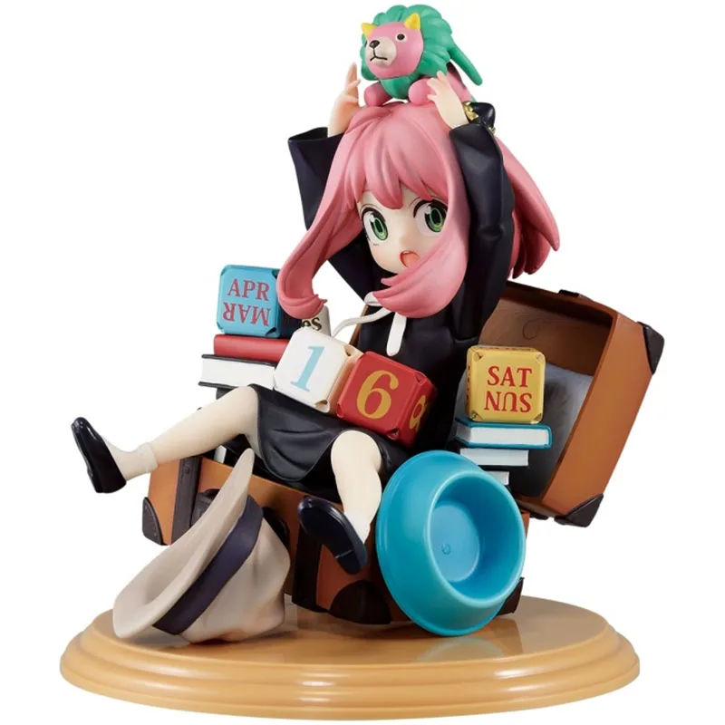 18Cm Anya Forger Pvc Testa Sostituibile Mini Spy X Family Figures Loid Forger Yor Forger Figurine Manga Doll Cute Toys