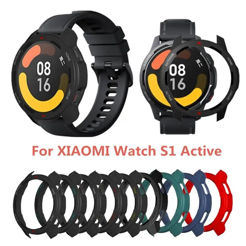 Custodia Per Xiaomi Mi Watch S1 Active Smart Watch Protector Shell Per Mi Watch S1 Active Pc Custodia Protettiva Rigida Per Paraurti