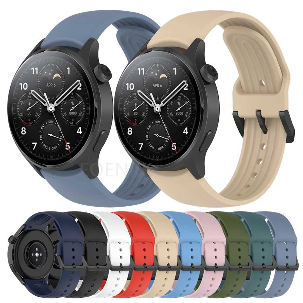 Cinturino Per Xiaomi Watch S1 Pro/S1 Active Watch Band Bracciale Per Mi Watch S1/Color 2 Per Huawei Watch Gt 3 2 46Mm Silicone Correa