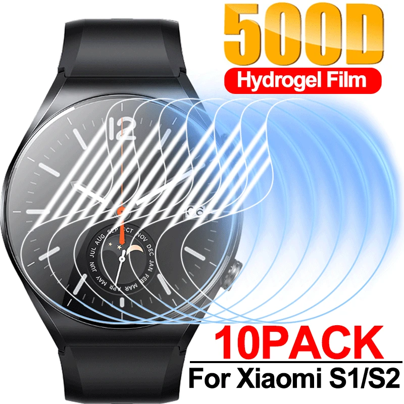 Per Xiaomi Watch S2/S1 Pro/S1 Active Hd Screen Protector Soft Anti-Scratch Hydrogel Film Per Xiaomi S1/S2 Smartwatch Non Vetro
