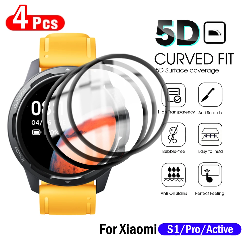 Pellicola Protettiva Flessibile Per Xiaomi Watch S1 Active S1 Pro Pellicola Salvaschermo Morbida Per Mi S1/S1Pro/S1 Active Smartwatch Hd Film