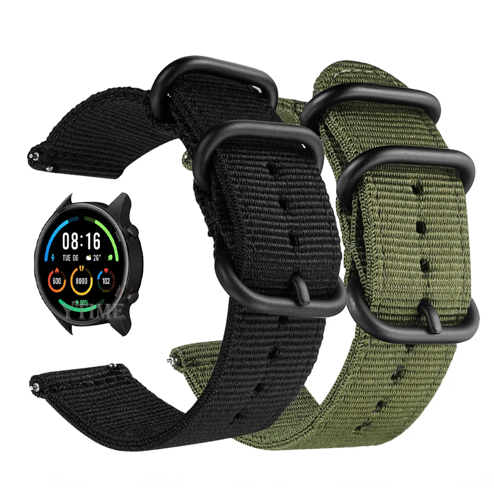 Per Xiaomi Watch S1 Active Strap Watchband Mi Watch Color 2 Sport Bracciale 22Mm Nylon Sport Wristband Per Xiaomi Mi Watch Color