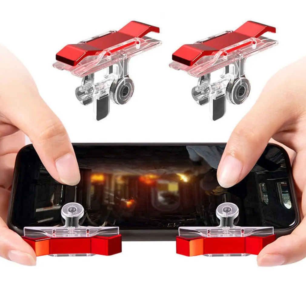 2 Pz Cellulare Gaming Trigger Gamepad Per Pubg Pulsante Maniglia Per L1R1 Shooter Controller Keypad Grip Per Iphone Android