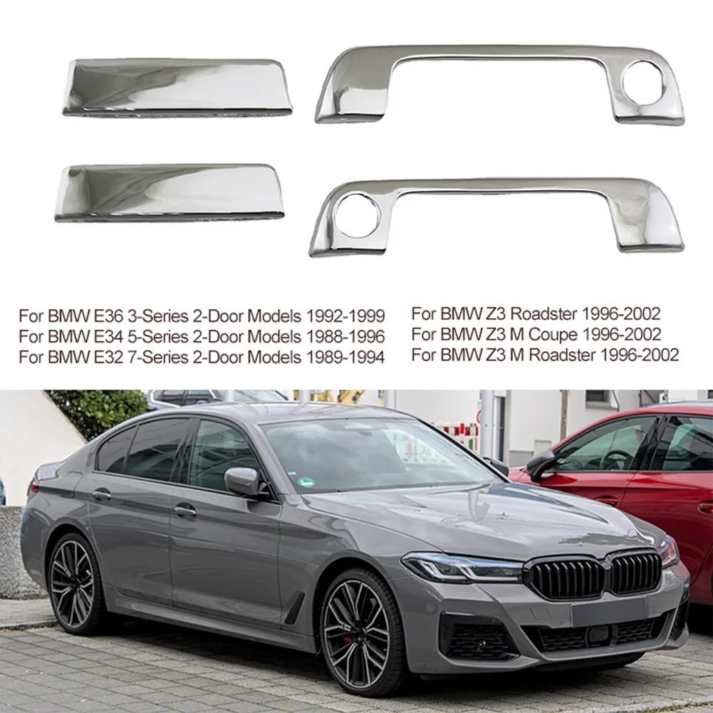 2 Pz Per Bmw E36 E34 E32 Z3 M Coupe Roadster Chrome Side Door Maniglia Copertura Trim Car Esterno Maniglia Della Porta Copertura Di Ricambio