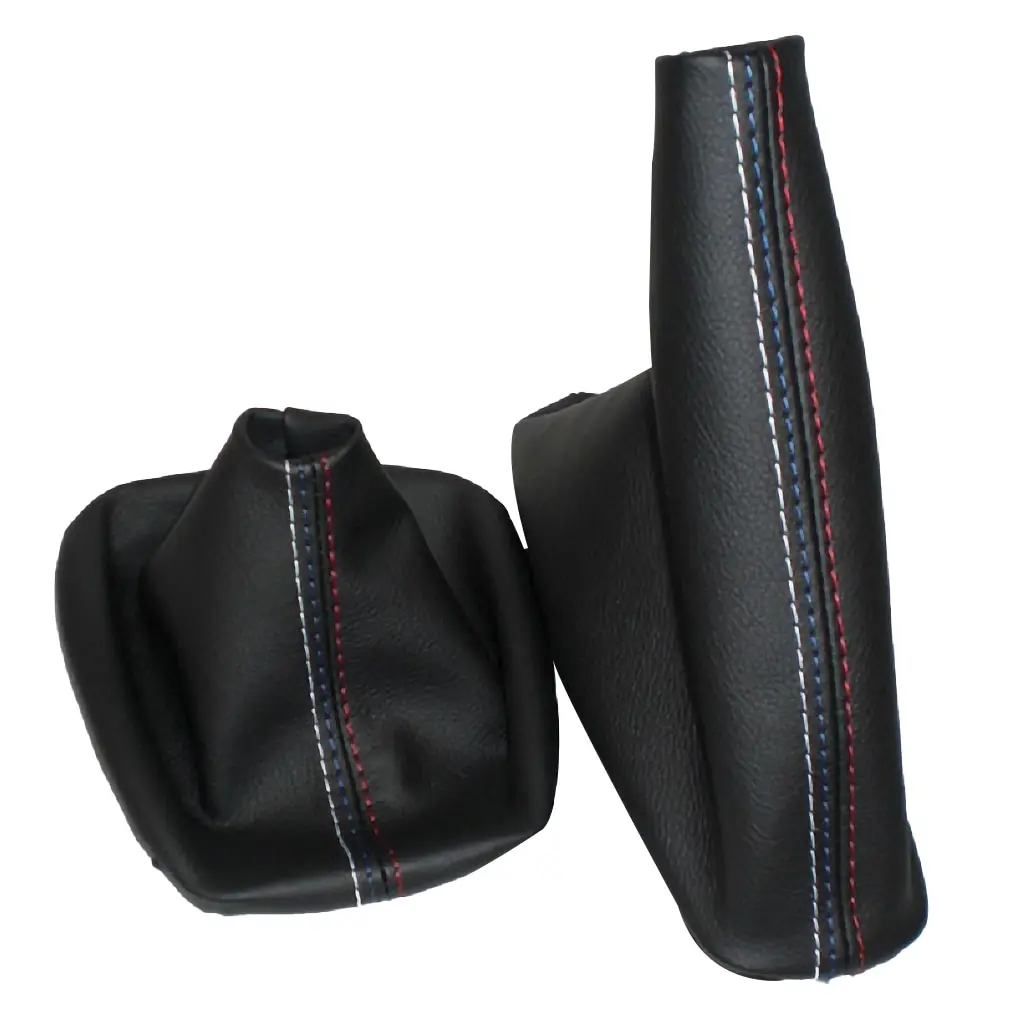Car Manual Handbrake Ghetta Collari Del Cambio Copri Bagagliaio Per Bmw Serie 3 E36 E46 E30 E34 M3 Z3 Accessori M In Pelle Nera