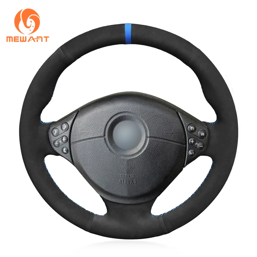 Mewant Coprivolante Per Auto In Vera Pelle Scamosciata Nera Per Bmw M Sport E36 E39 M3 M5 E38 E31 Z3 M E36/7 Touring Coupe Sedan