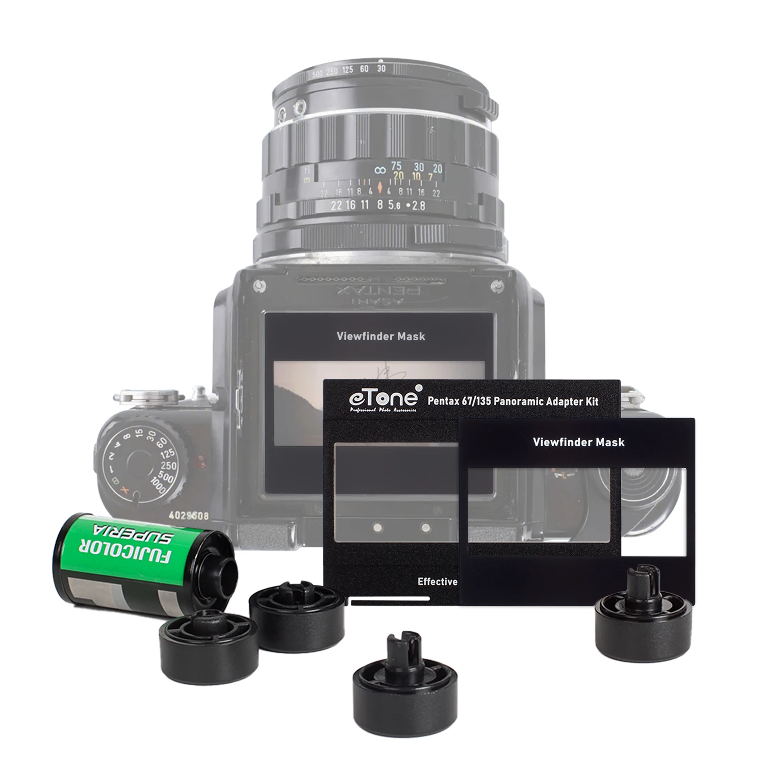 Etone Kit Adattatore Per Pentax 67 6X7 67Ii Camera 120 Film A 135 Film Panorama Photo Adapter