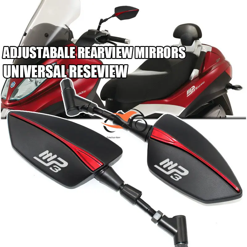 Per Piaggio Mp3 125 Mp3 250 Mp3 300 400 500 Mp3 Specchietti Retrovisori Laterali Regolabili Per Moto Retrovisore Universale