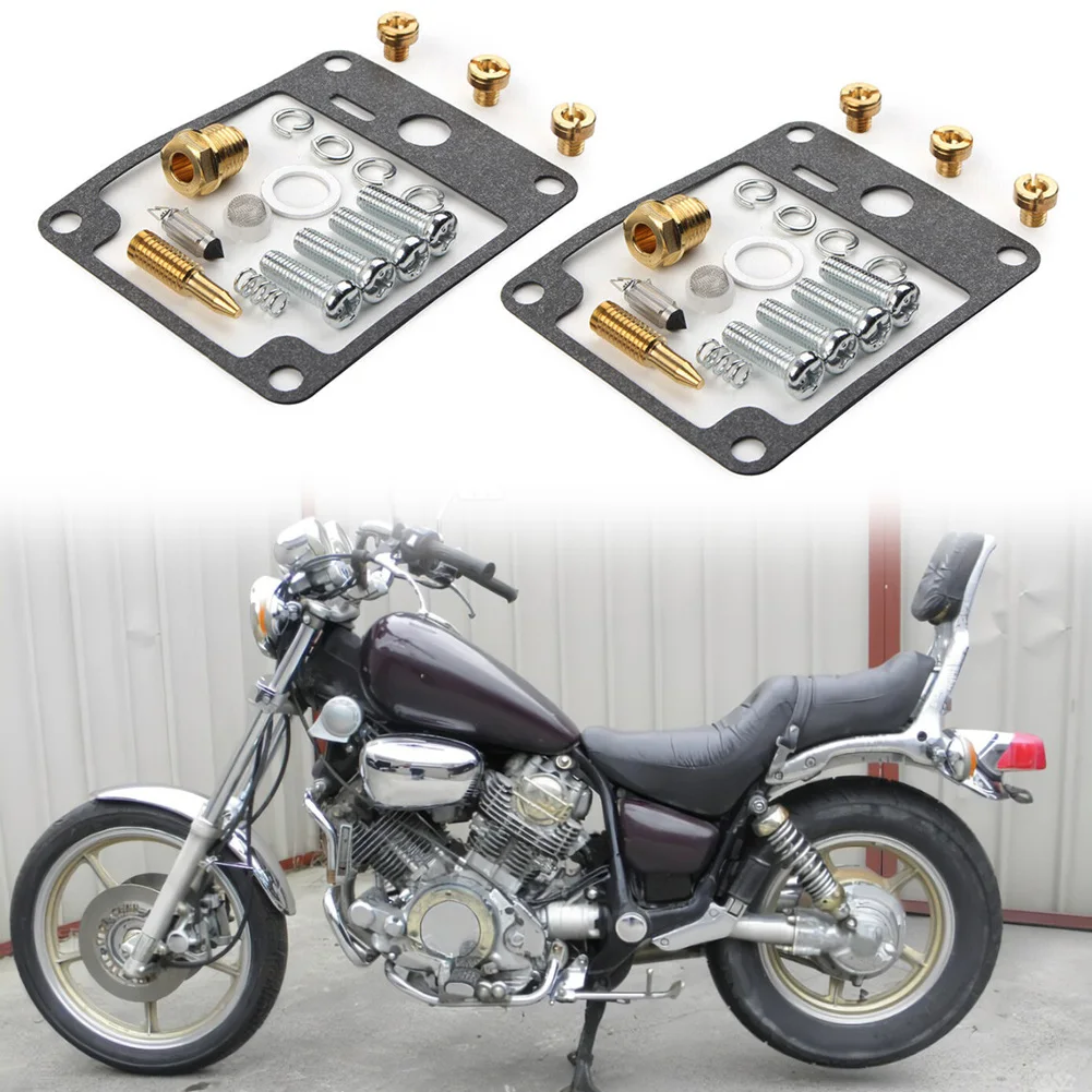 2Set Kit Di Ricostruzione Riparazione Carburatore Motore Per Ytr Xv1100 Xv1000 Virago Xv 1100 1000 Facile Installazione