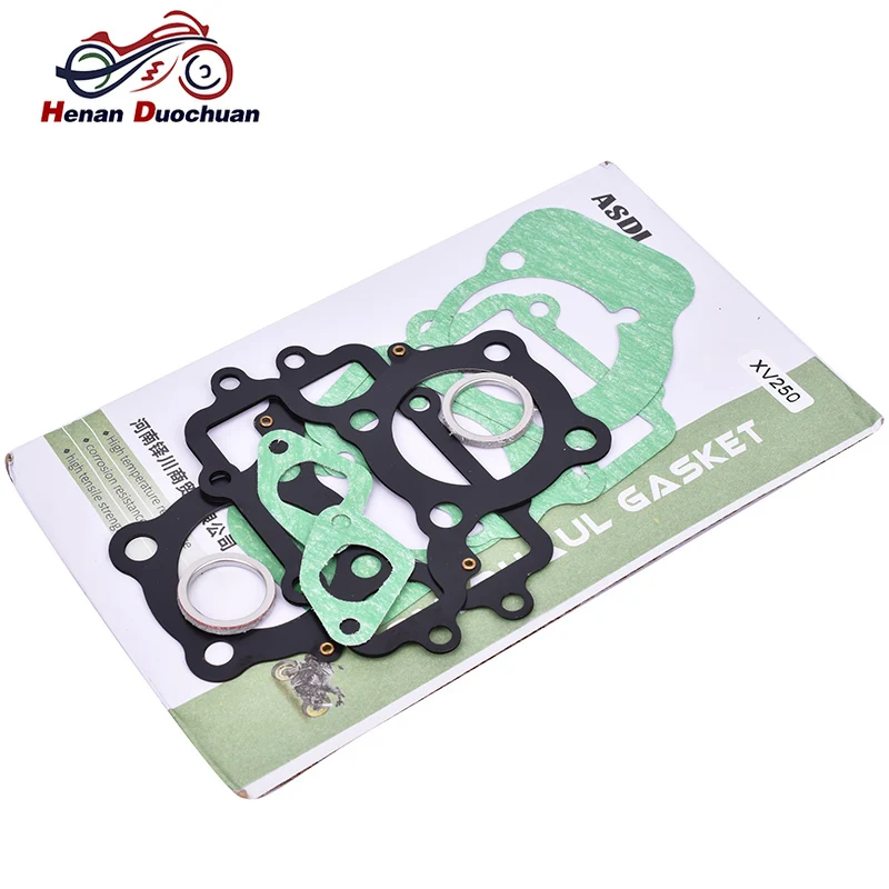 Parte Motore Motore Testata Completa Revisione Completa Guarnizione Tappetino Centrale Riparazione Pad Per Yamaha Xv250 Xv250S Virago 250 1994-2008
