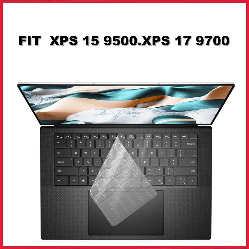 Custodia Protettiva Per Tastiera In Tpu Trasparente Per Laptop Custodia Protettiva Per Laptop Dell Xps 15 9500, Xps 17 9700