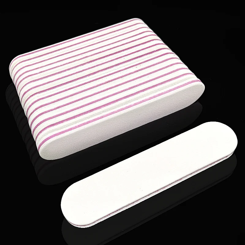 10 Pcs Lime Per Levigatura Per Unghie Mini Polish Buffer Block 100/180 Manicure Pedicure Tips Gel White Nail File Nail Art Tool Lime A Ongle