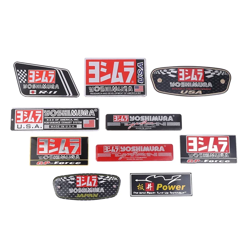 Adesivo Moto Yoshimura Scarico Decalcomania Slip On Silenziatore Silenziatore R11 R77 Logo Universale Per Honda Yamaha Kawasaki