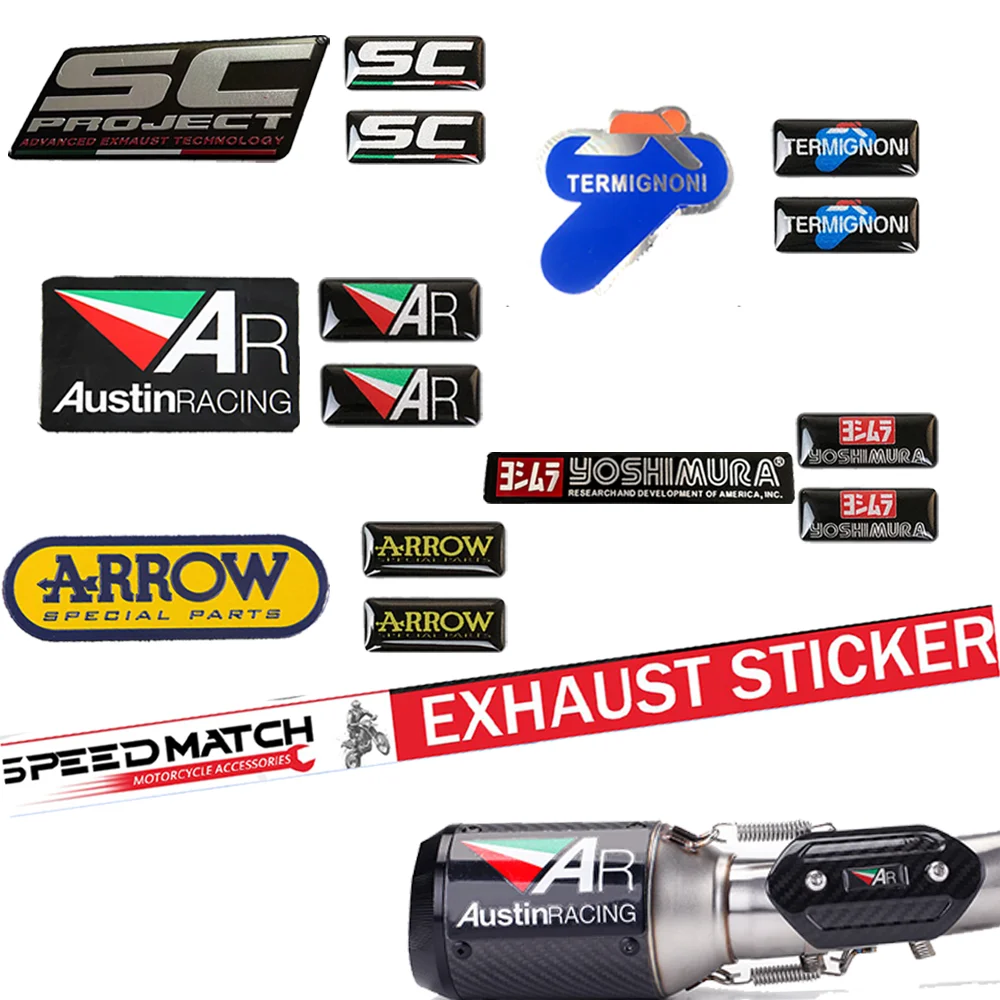 Adesivi Marmitta Di Scarico Moto Per Escape Sc Project Termignoni Austin Racing Arrow Yoshimura Yamaha Kawasaki Cf Z900 Mt07